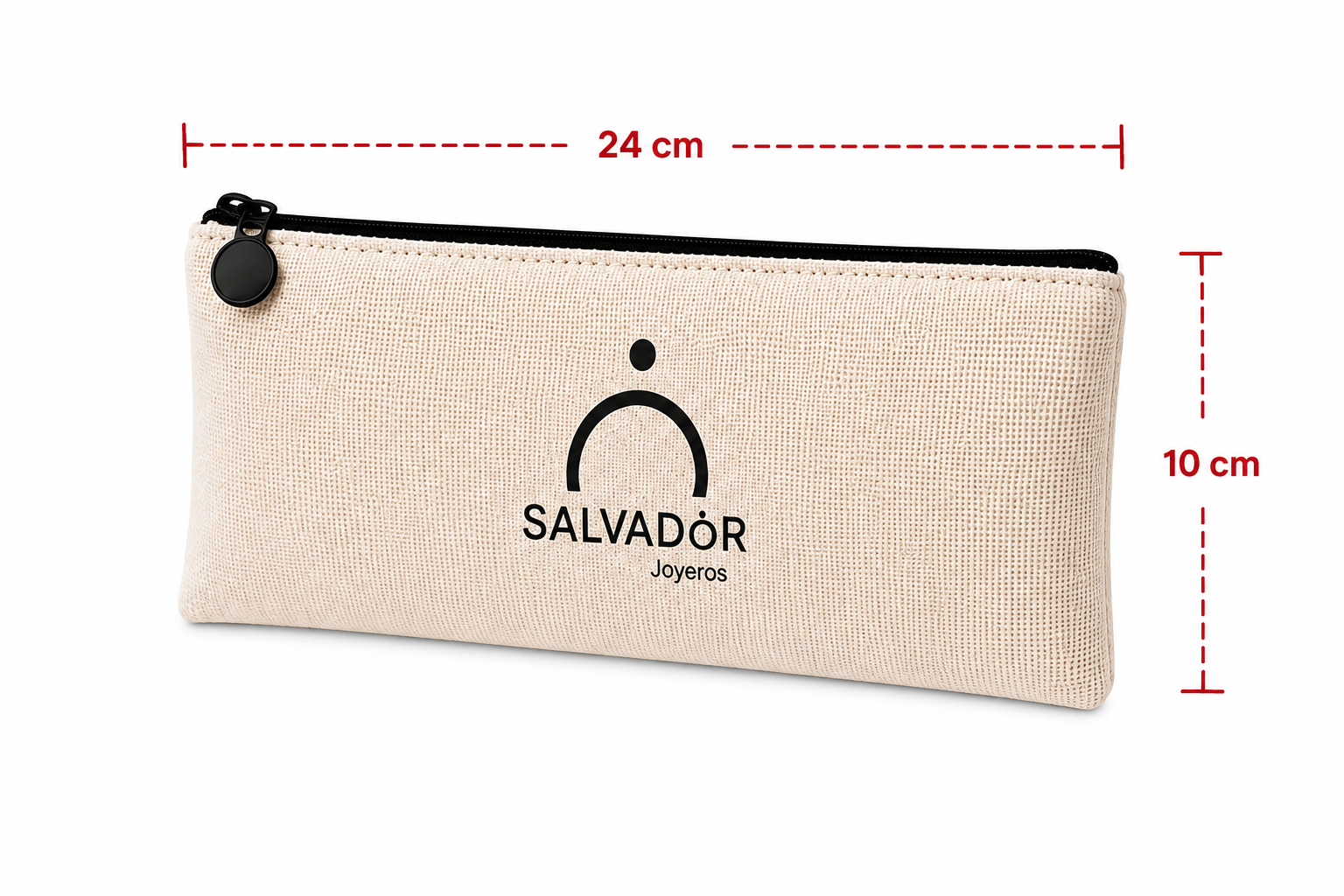 Neceser natura de tejido símil lino Personalizable - Alargado