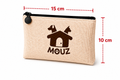 Neceser natura de tejido símil lino Personalizable - Pequeño